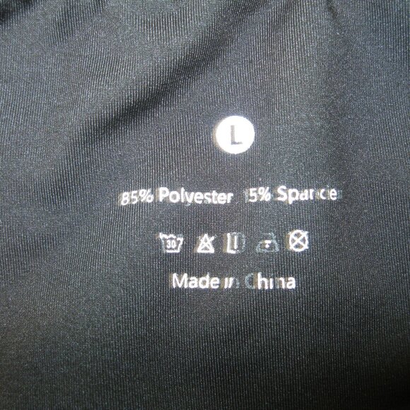 Spandex Compression Shorts Ladies Size Large  Black Dance-Cheerleading-Exercise - Picture 2 of 2